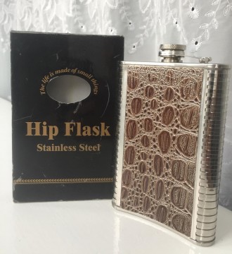 Продаётся новая карманная фляга Hip Flask 8 OZ (237 мл). 
Материал: нержавеющая. . фото 9