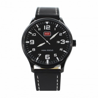 Часы мужские Mini Focus 0158G Black кожзам календарь влагозащита. Київ. фото 1 Часы мужские Mini Focus 0158G Black кожзам календарь влагозащита. Київ. фото 1