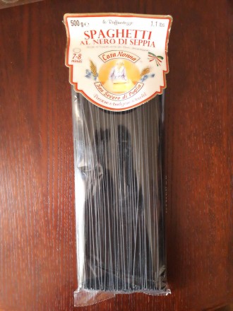 Cara Nonna, 500г Италия. Черный цвет макароны с твердых сортов пшеницы получают . . фото 2