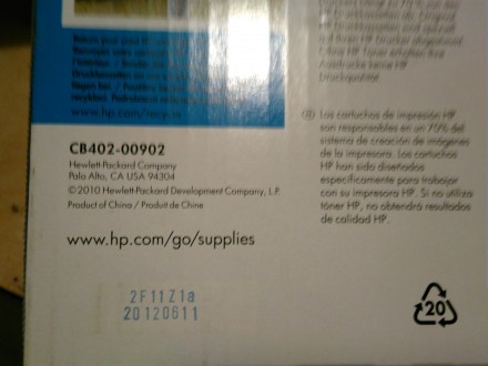 Картридж HP 642A yellow CB402A для принтера LJ CP4005dn. . фото 5