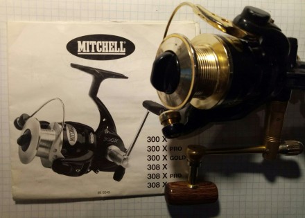 Легендарная безынерционная катушка Mitchell 308X Gold производство Франции. Экск. . фото 6