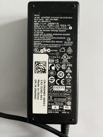 Зарядний пристрій ОРИГІНАЛ DELL CN-0N6M8J-48661 19.5V 3.34A штекер 7.4x5.0. Ужгород. фото 1 Зарядний пристрій ОРИГІНАЛ DELL CN-0N6M8J-48661 19.5V 3.34A штекер 7.4x5.0. Ужгород. фото 1
