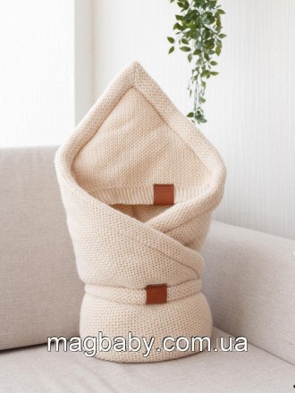 Конверт-одеяло на выписку на махре Familia, бежевый. Львов. фото 1