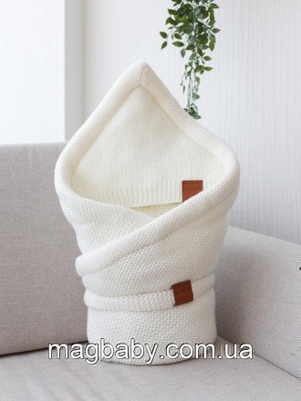 Конверт-одеяло на выписку на махре Familia, молоко. Львов. фото 1