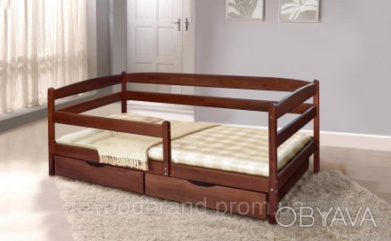 Ліжко виконане в класичному дизайні гармонійно впишеться в будь-яку дитячу кімна. . фото 1