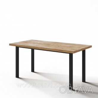 Матеріал: натуральне дерево, метал. Сучасний дизайнерський стіл LOFT приваблює с. . фото 1