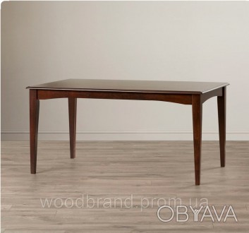 Стіл, виготовлений з дерева (сосна, дуб, ясен), має ультротонкую прямокутну стіл. . фото 1
