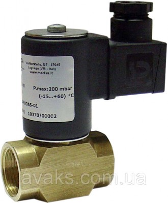 Клапан электромагнитный на газ нормально закрытый MADAS M16/RM NC Ду15-300. Киев. фото 1 Клапан электромагнитный на газ нормально закрытый MADAS M16/RM NC Ду15-300. Киев. фото 1