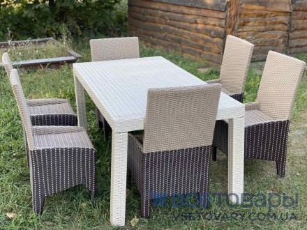 Комплект 6 стульев + стол !

Комплект садовой мебели из искусственного ротанга.
. . фото 4