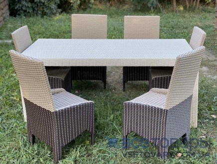 Комплект 6 стульев + стол !

Комплект садовой мебели из искусственного ротанга.
. . фото 2