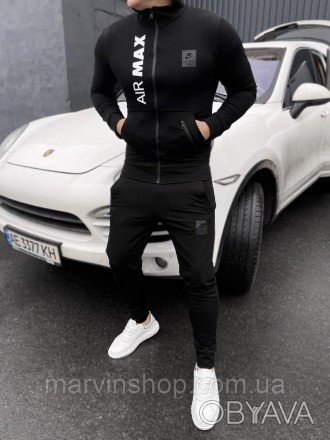
Спортивный костюм мужской демисезонный чёрный с капюшоном Nike Air Max
Мужские . . фото 1