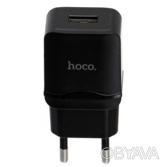 Зарядное устройство Hoco C22A Lightning (1 USB/2.4A) с 1 USBом надежно в повседн. . фото 1
