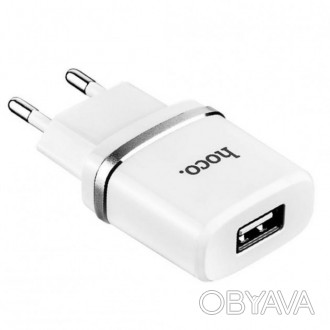 Зарядное устройство сетевой адаптер Hoco C11 1 USB 1A с кабелем Cable Lightning . . фото 1