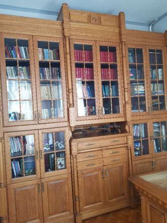 Кабинетная мебель (домашняя библиотека) эксклюзив из натурального дуба многолетн. . фото 2