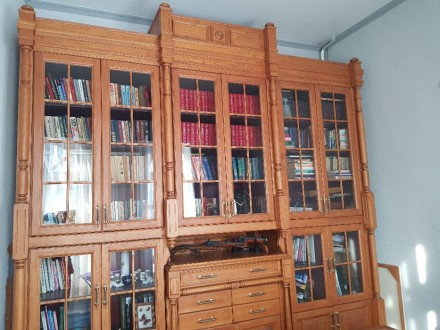 Кабинетная мебель (домашняя библиотека) эксклюзив из натурального дуба многолетн. . фото 3
