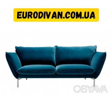 Дизайнерский двухместный диван Lutta выглядит лаконичным и одновременно элегантн. . фото 1