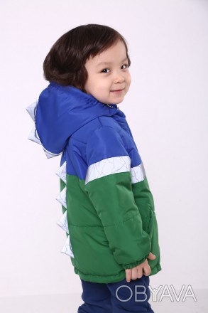 Куртка ‘Дино’ для мальчика
Оригинальная куртка для мальчика с отделкой в виде ши. . фото 1