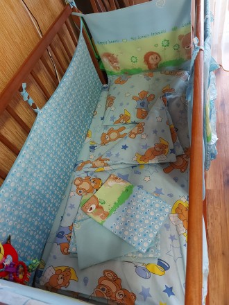 Продаю детскую кроватку с маятником + шухляда. После одного ребёнка, дефектов не. . фото 5