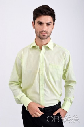 Яркий салатовый цвет радует глаз, благодаря этой рубашке вы всегда будете в цент. . фото 1