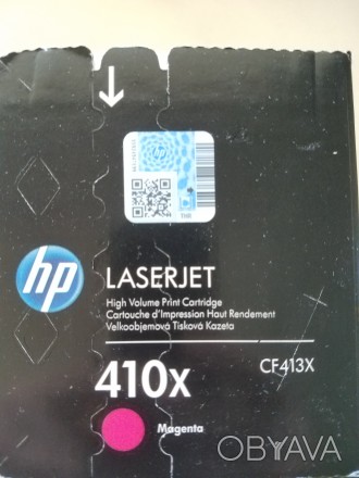 Картридж HP 410X magenta CF413X для принтера Color LaserJet Pro M477fdw, M452dn,. . фото 1