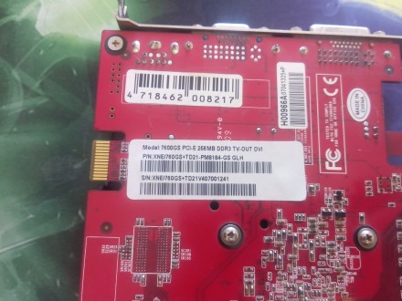 Видеокарта  Gainward 7600GS PCI-E 256mb DDR3 TV-OUT DVI
Рабочая. Разбирался для. . фото 5