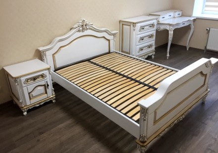 Предлагаем деревянную спальню Моника в барокко стиле.

В объявлении указана це. . фото 5
