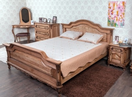 Предлагаем деревянную спальню Моника в барокко стиле.

В объявлении указана це. . фото 9