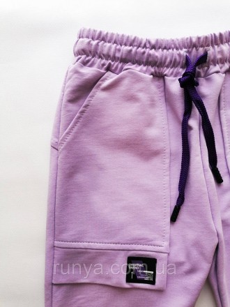 Штаны спортивные подростковые для девочки Easy. Спортивные штаны для девочки из . . фото 4