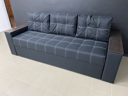 Новий диван еврокнижка.  Велике спальня місце1.5 на 2.0. Ніша для білизни, бильц. . фото 2