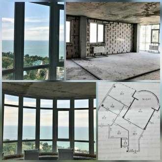 Продажа 3-х комнатной квартиры с панорамным видом на море в ЖК 'ГагаринПлаз. Аркадия. фото 2