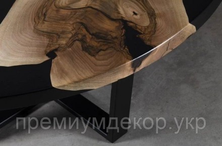 Интернет-магазин:
www.премиумдекор.укр

Круглый обеденный стол из слэбов ореха с. . фото 7