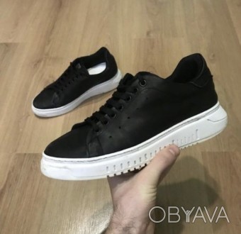 Мужские кожаные кроссовки, подобие McQueen (не Nike, Adidas, Puma)