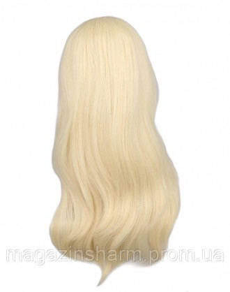 
	Парик - длинные светлые прямые волосы с удилиненной челкой, возможна укладка б. . фото 3