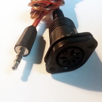 Кабель аудіо потрійний mini-jack 3.5 - DIN 7 контактів 83 см. Київ. фото 1 Кабель аудіо потрійний mini-jack 3.5 - DIN 7 контактів 83 см. Київ. фото 1