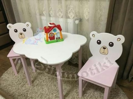Набор стол и стульчик "Мишки"  обязательно понравится Вашему ребенку! . . фото 7