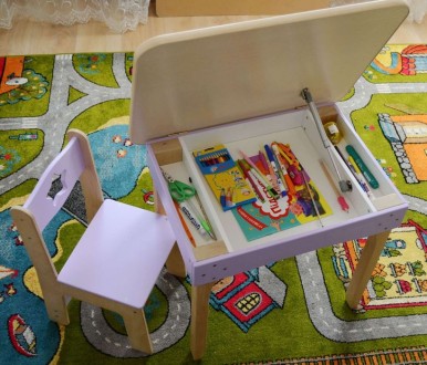 Пропонуємо вам комплект дитячий столик + стільчик. При потребі столик укомплекту. . фото 4