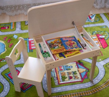 Пропонуємо вам комплект дитячий столик + стільчик. При потребі столик укомплекту. . фото 2
