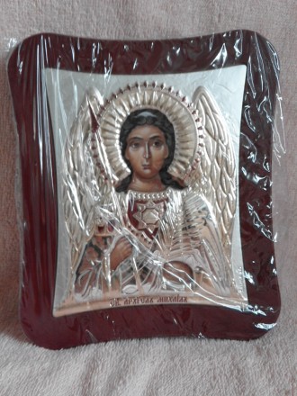 Ангел Хранитель, православная икона из Греции, нового дизайна, покрытие лазерным. . фото 2