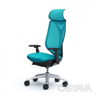 Офисные Кресла OKAMURA - SABRINA Black-standart-blue-Green. Дизайнерские Кресла . . фото 1