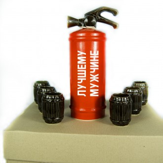 Надпись + 50 грн! Без надписи 299
Подарочный набор-огнетушитель бар в виде огнет. . фото 2