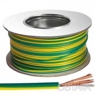 Провод монтажный ПВ-3, 2.5мм², CCA, жёлто-зелёный, H05V-K, Multicom, 100м
П. . фото 1