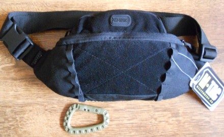 Поясная сумка Waist Bag Elite Black – небольшая городская сумка удобного ф. . фото 2