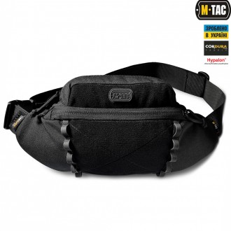 Поясная сумка Waist Bag Elite Black – небольшая городская сумка удобного ф. . фото 4
