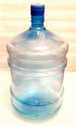 Бутыль пластиковый для питьевой воды, объем 18,9 литров с пробкой. Новый в завод. . фото 5