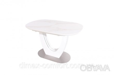 Керамический стол TML-865-1 белый мрамор
Материал основания: матовая нержавеющая. . фото 1