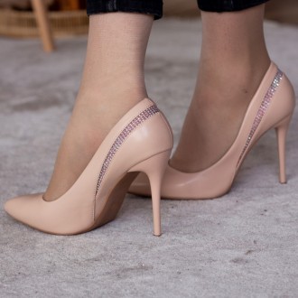 Женские туфли розовые Guinness 2539 Туфли женские выполнены из искусственной кож. . фото 2