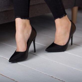 Женские туфли черные Jady 2597 Туфли женские выполнены из искусственной кожи. Мо. . фото 3