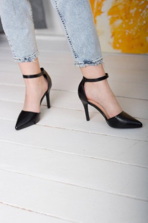 Женские туфли черные Jady 2602 Туфли женские выполнены из искусственной кожи. Мо. . фото 4