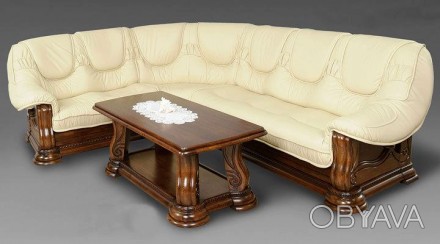 Кутовий диван Лорд з цільним дерев'яним каркасом