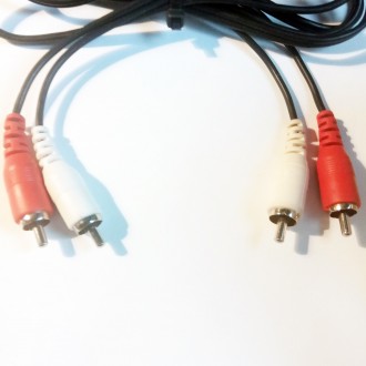 Кабель 2 RCA та 2 RCA, тюльпани, штекери, папа, 1.41 м. Київ. фото 1 Кабель 2 RCA та 2 RCA, тюльпани, штекери, папа, 1.41 м. Київ. фото 1